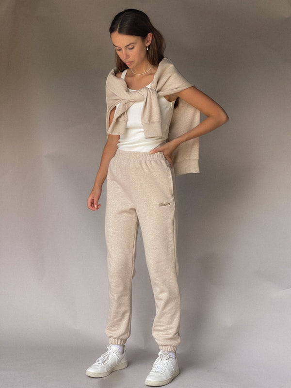 Lounger Trackpant - Nude Marle